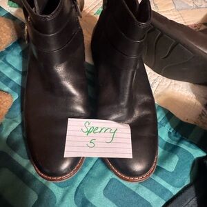 Sperry Black Ankle Boots